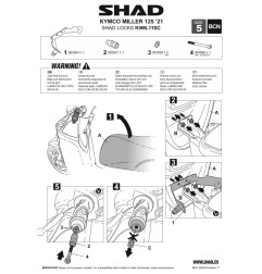 Shad Locks K0ML11SC Antifurto da manubrio Kymco Miller 125