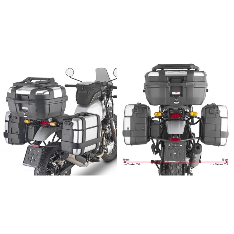 Givi PL9054 Telaietti laterali Monokey per Royal Enfield Himalayan dal 2021