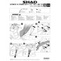 Shad Locks K0XT11SC Staffa montaggio Antifurto da manubrio Kymco X-Town 125/300 CITY/CT