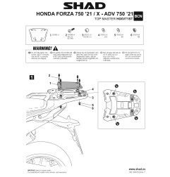 Shad H0XV71ST attacco bauletto Top Master Honda X-Adv 750 e Forza 750