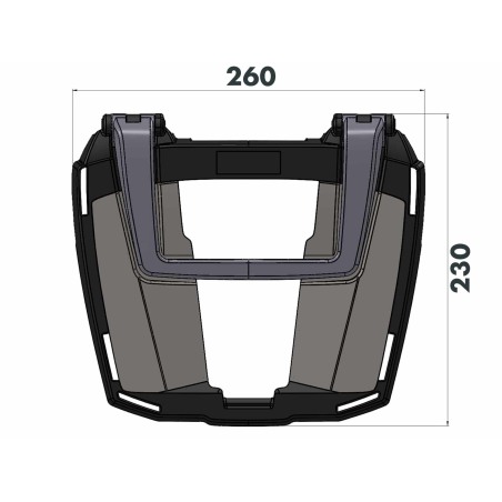 Hepco Becker 6617599 01 01 Portapacchi posteriore Easyrack Aprilia Tuareg 660 2022