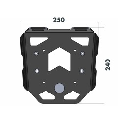 Hepco Becker 6607599 01 01 Portapacchi posteriore Minirack Aprilia Tuareg 660 2022