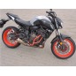 RD Moto CF79KD Protezione motore tubolare Yamaha MT-07 / XSR700 Tampone a trapezio