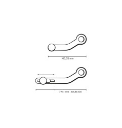 Sw Motech FSC.22.892.10001 Pedale cambio regolabile Ducati Multistrada 950 S / 1260