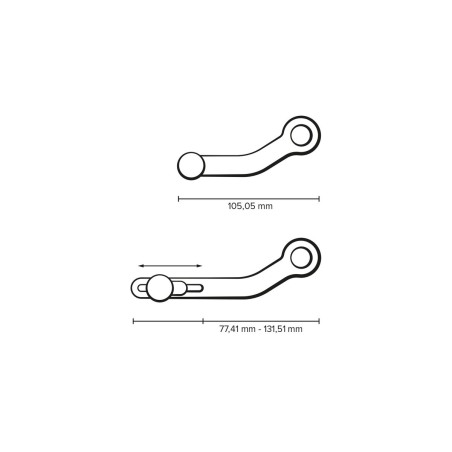 Sw Motech FSC.22.892.10000 Pedale cambio regolabile Ducati Multistrada 950 S / 1260