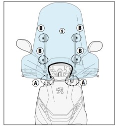 Givi A8101A attacchi parabrezza A107A