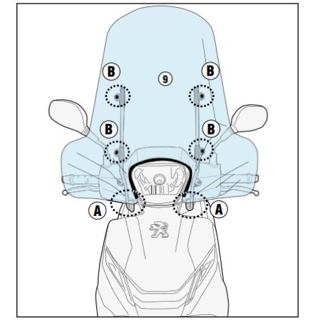 Givi A8101A attacchi parabrezza A107A