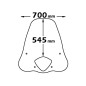 Isotta E119 Parabrezza media protezione per Honda PS 125/150 06-12