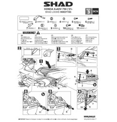 Shad Locks  H0XD71SC Staffa montaggio Antifurto da manubrio Honda X-ADV 750