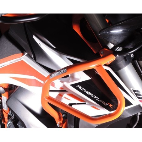 RD Moto CF134O Kit Protezione motore tubolare superiore KTM 890 Adventure Arancione
