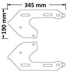 Isotta PP26 supporto borse laterali CF Moto CL-X 700 2021