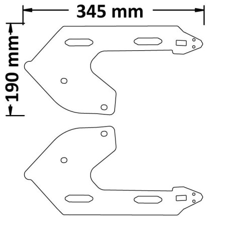 Isotta PP26 supporto borse laterali CF Moto CL-X 700 2021