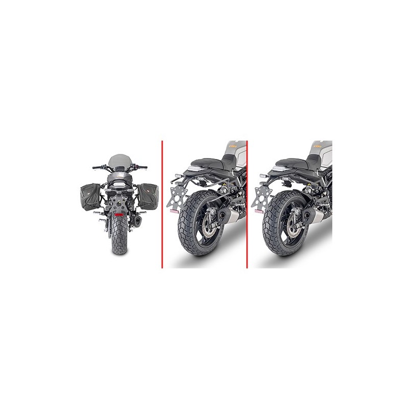 Givi TR8713 Telai Telai laterali Remove-X per borse morbide su Benelli Leoncino 800 2022