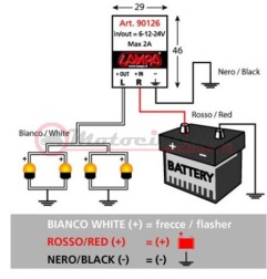 Intermittenza frecce a led 6/12/24V 90126