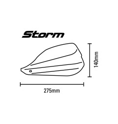 Barkbusters STM-002-BK Protezione paramani Storm 1 Punti ancoraggio interno