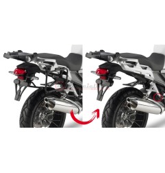 PLR1110 Givi portavaligie laterali con attacco monokey specifico per Honda Crosstourer