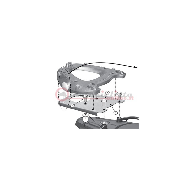 SR5107 Givi portapacchi per top case monokey BMW F 650 GS / F 800 GS (08  13)