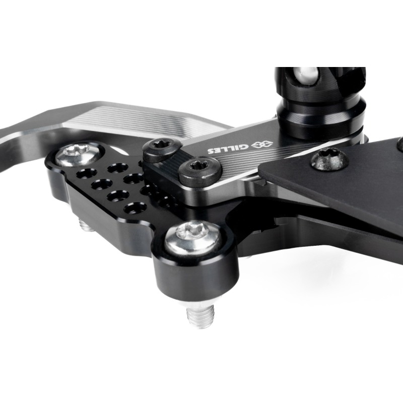 Staffe Posteriori Alluminio Nero Pedane Poggiapiedi Posteriori Per Yamaha YZF R1 2004-2008 - Alluminio Nero Lucido Staffe Posteriori Moto