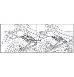 Kappa TR2157K Telaietti laterali Remove-X sgancio rapido Yamaha MT07 dal 2021