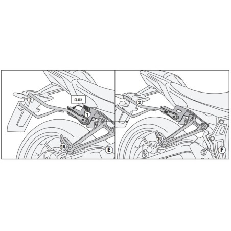 Kappa TR2157K Telaietti laterali Remove-X sgancio rapido Yamaha MT07 dal 2021