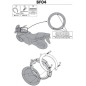 BF04 Givi flangia di aggancio tanklock per installare borse serbatoio specifiche