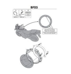 Givi BF05 flangia metallica per borsa serbatoio con attacco tanklock