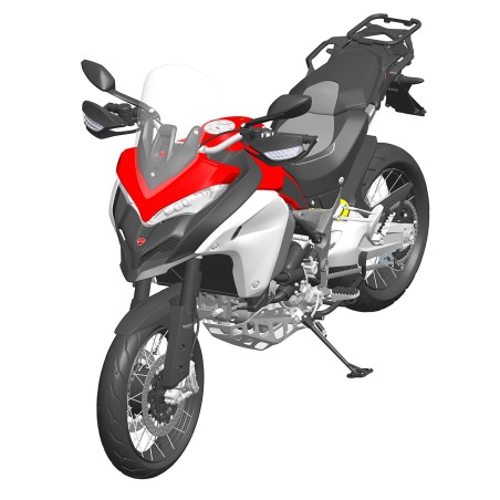 MyTech DUC106PB Piastra aggancio bauletto Ducati Multistrada V4 Model-x /Raid