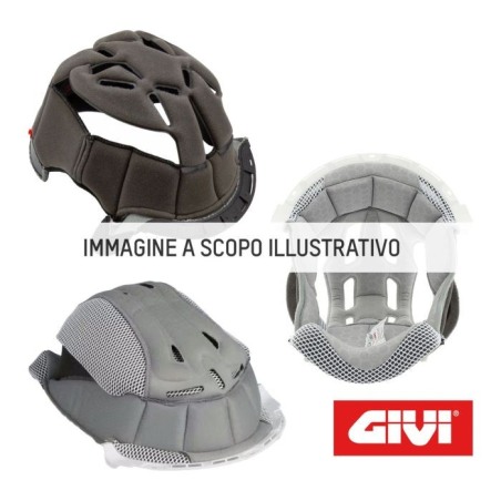 Imbottitura Interna superiore Casco Givi X.08 colore grigio