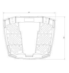 Hepco Becker 610100 00 01 Piastra bauletto Easyrack universale