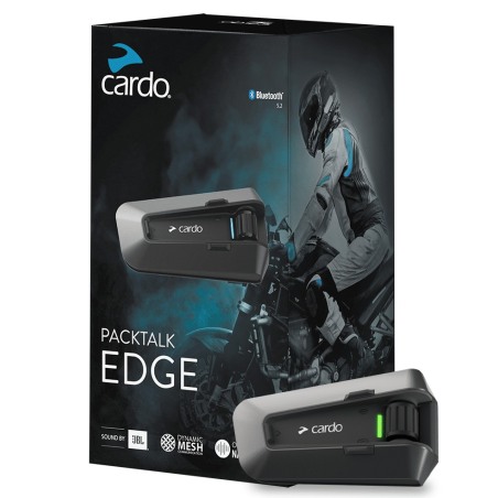 Cardo Packtalk Edge Interfono moto Singolo Dinamic Mesh