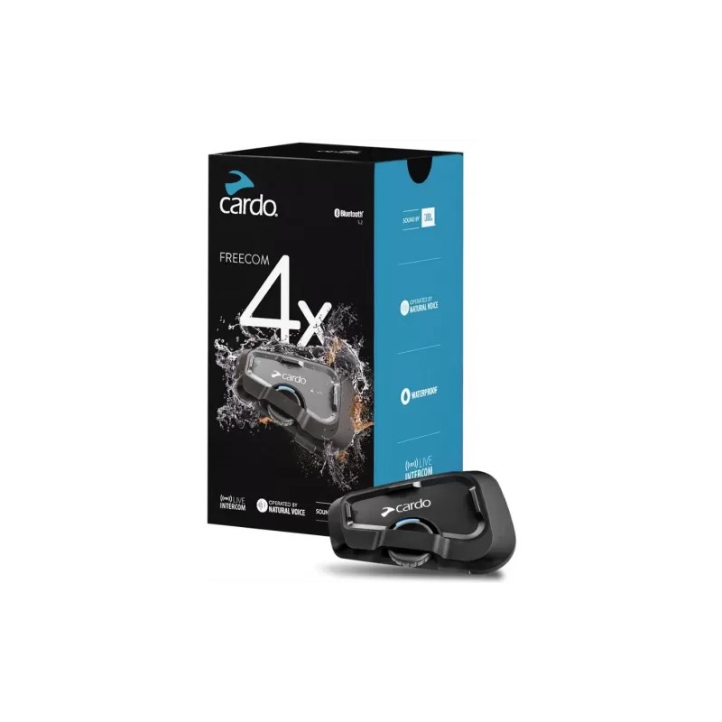 Cardo Freecom 4x Interfono moto bluetooth a 4 vie