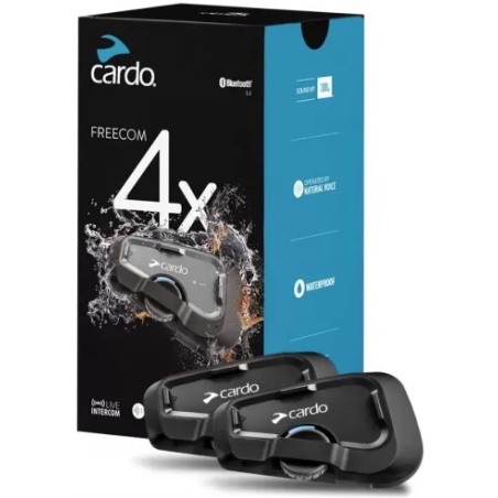 Coppia Cardo Freecom 4x Interfono moto bluetooth a 4 vie