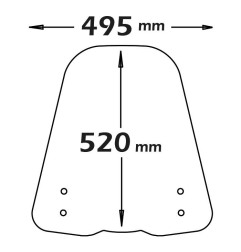 Isotta SC4211 Kit parabrezza con paramani Super Soco CUX