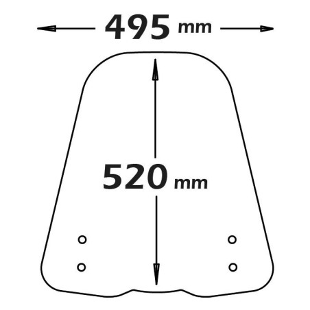 Isotta SC4211 Kit parabrezza con paramani Super Soco CUX
