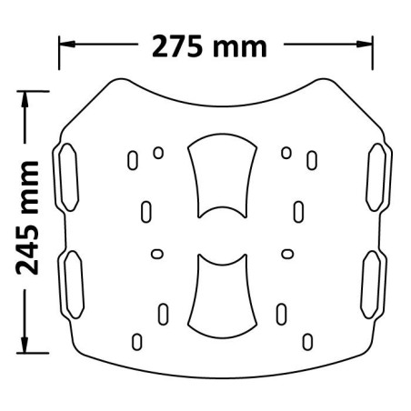 Isotta PA374 Supporto bauletto Piaggio One 2021