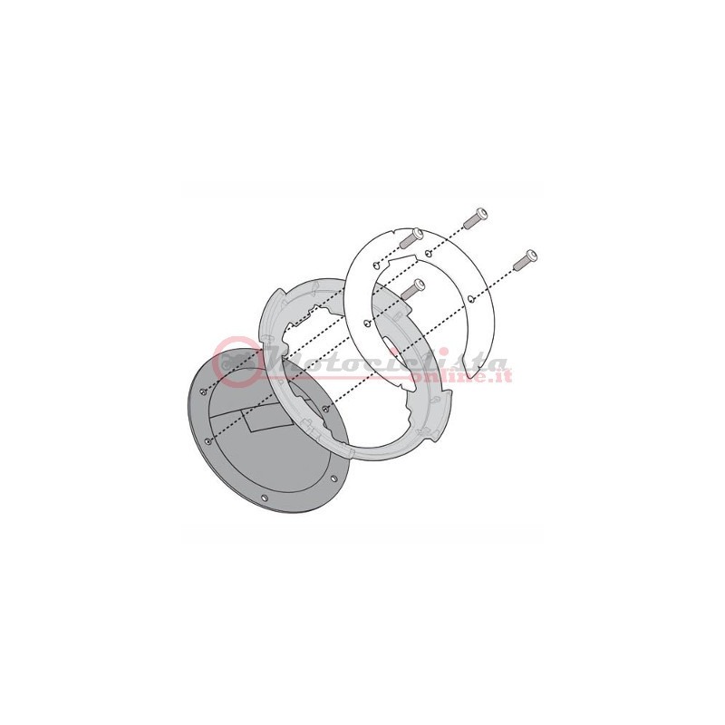 BF17 givi Flangia metallica per borsa serbatoio GIVI TANKLOCK