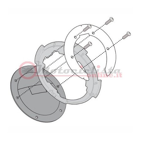 BF17 givi Flangia metallica per borsa serbatoio GIVI TANKLOCK