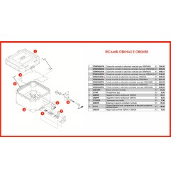 Givi ZOBKN58AFM Fondo montato Bauletto OBKN58A Trekker Outback Grigio