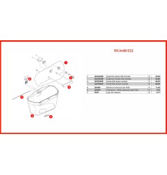 Givi Z22FNSXM Fondo ricambio Valigia sinistra E22