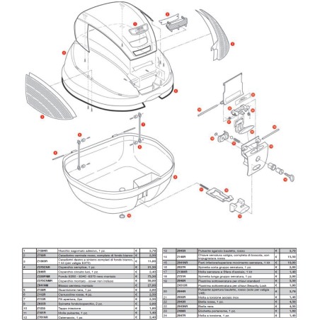 Coperchietto circuito luci Givi Z846R monolock E370