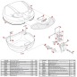 Catadiottro centrale Givi Z1648FR bauletti E340 Tech Fumé