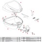 Placca centrale Givi Z3422R completa valigie monolock B330