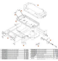 Kappa Z4822SXMKFR Blocco cerniera Sinistro montato Valigie laterali K Force 