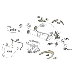 Coperture visiera Nolan SPCPL00000105 Casco N43 / Air Grex G4.1 / G4.2 Pro