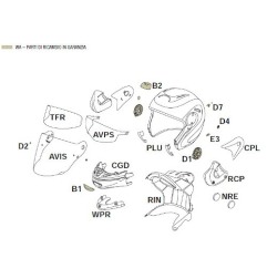 Imbottitura interna Casco X-Lite X403 GT Clima Comfort