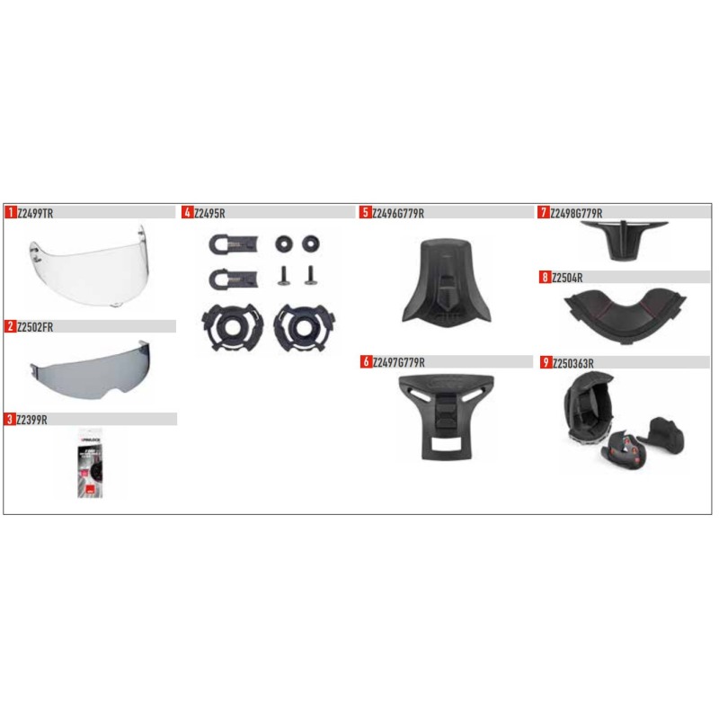 Givi Z2504R paravento mento casco modulare X.21 Challenger / X.20 Expedition Givi Z2504R paravento mento casco modulare X.21 Challenger / X.20 Expedition
