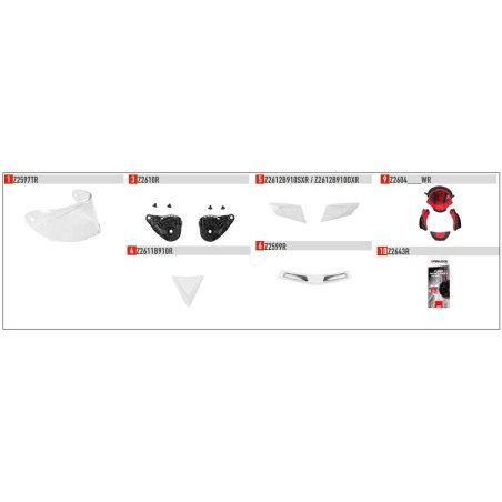 Presa aria superiore Destra casco 50.6 Stoccarda