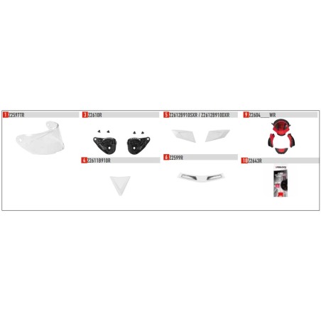 Givi Z2599R estrattore aria posteriore casco 50.6 Stoccarda