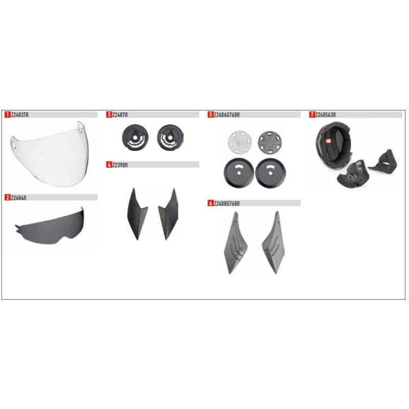 Givi Z2398R estrattore aria posteriore casco 12.3 Stratos