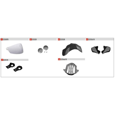 Givi Z2253R Paranuca casco 10.7 Mini-J